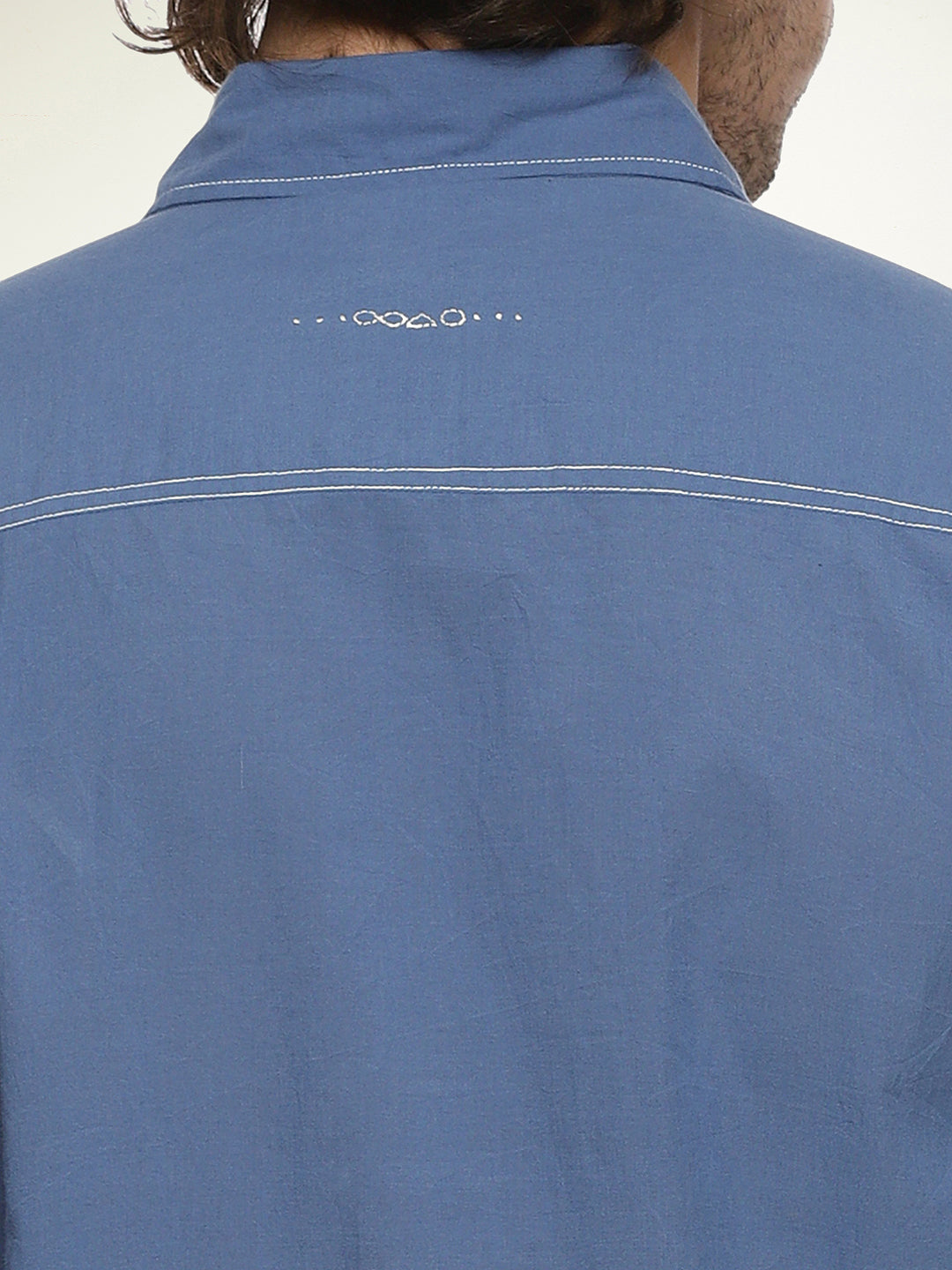 Lightweight Organic Cotton Shirt in Quiet Blue